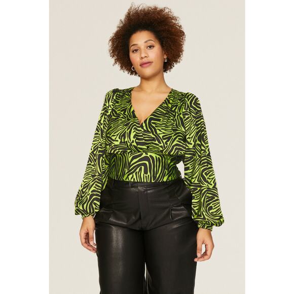 Ronny Kobo x RTR Green Zebra Top - Size 4 - Picture 5 of 8